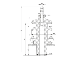 EN欧标套管12~36kV /250~630A穿缆式套管